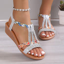 e??£¤Last Day Promotion 50% OFF - Women's New Summer Rhinestone Open Toe Orthopaedic Sandals
