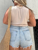 2024 New Women's Washed Button Tank (Buy 3 Free Shipping)