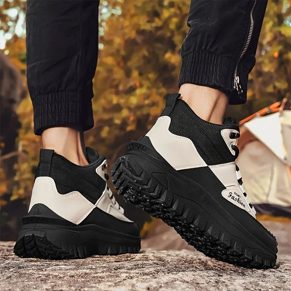 (⏰Limited Time Sale 70% OFF) Men’s Work Hiking Boots – Waterproof, Non-Slip, Puncture and Smash Resistant, Wide Toe, Arch Support – Ideal for Daily Wear and Outdoor Adventures