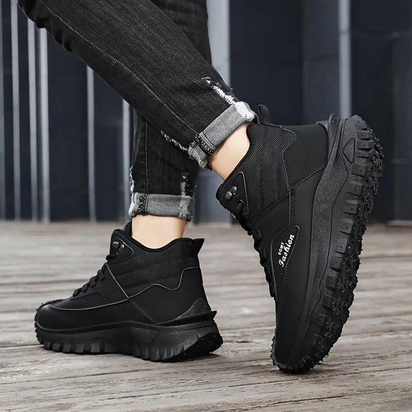 (⏰Limited Time Sale 70% OFF) Men’s Work Hiking Boots – Waterproof, Non-Slip, Puncture and Smash Resistant, Wide Toe, Arch Support – Ideal for Daily Wear and Outdoor Adventures